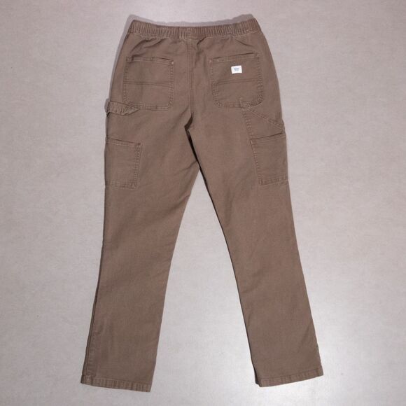 Katin Men's Brown Carpenter Twill Elastic Waist Drawstring Cotton Pants Medium - Picture 1 of 7